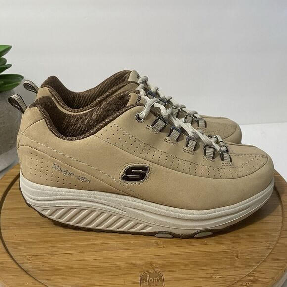 Skechers Shape-Ups Leather Sneakers Platform Toning Walking Shoe 11801 Y2K - Picture 2 of 10